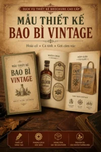 Mẫu thiet ke bao bì vintage