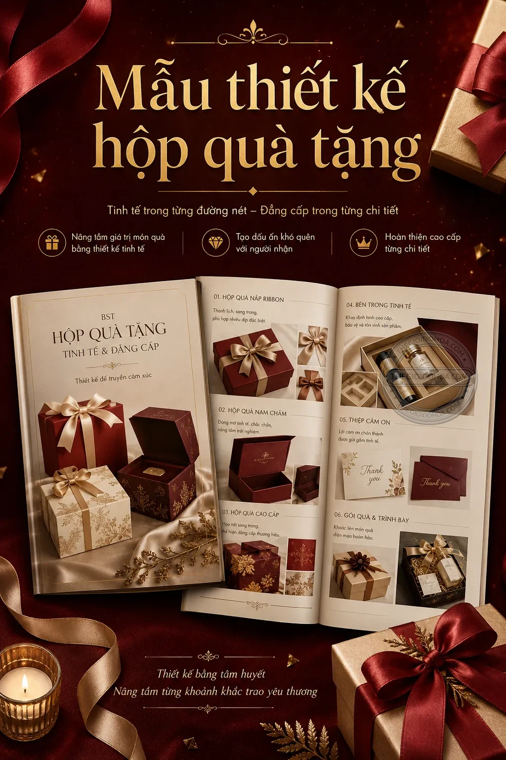 Mẫu thiet ke hop qua tang