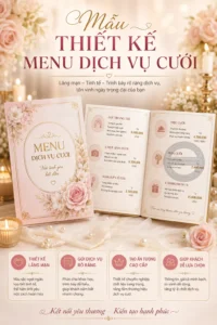Mẫu thiet ke menu dịch vụ cuối