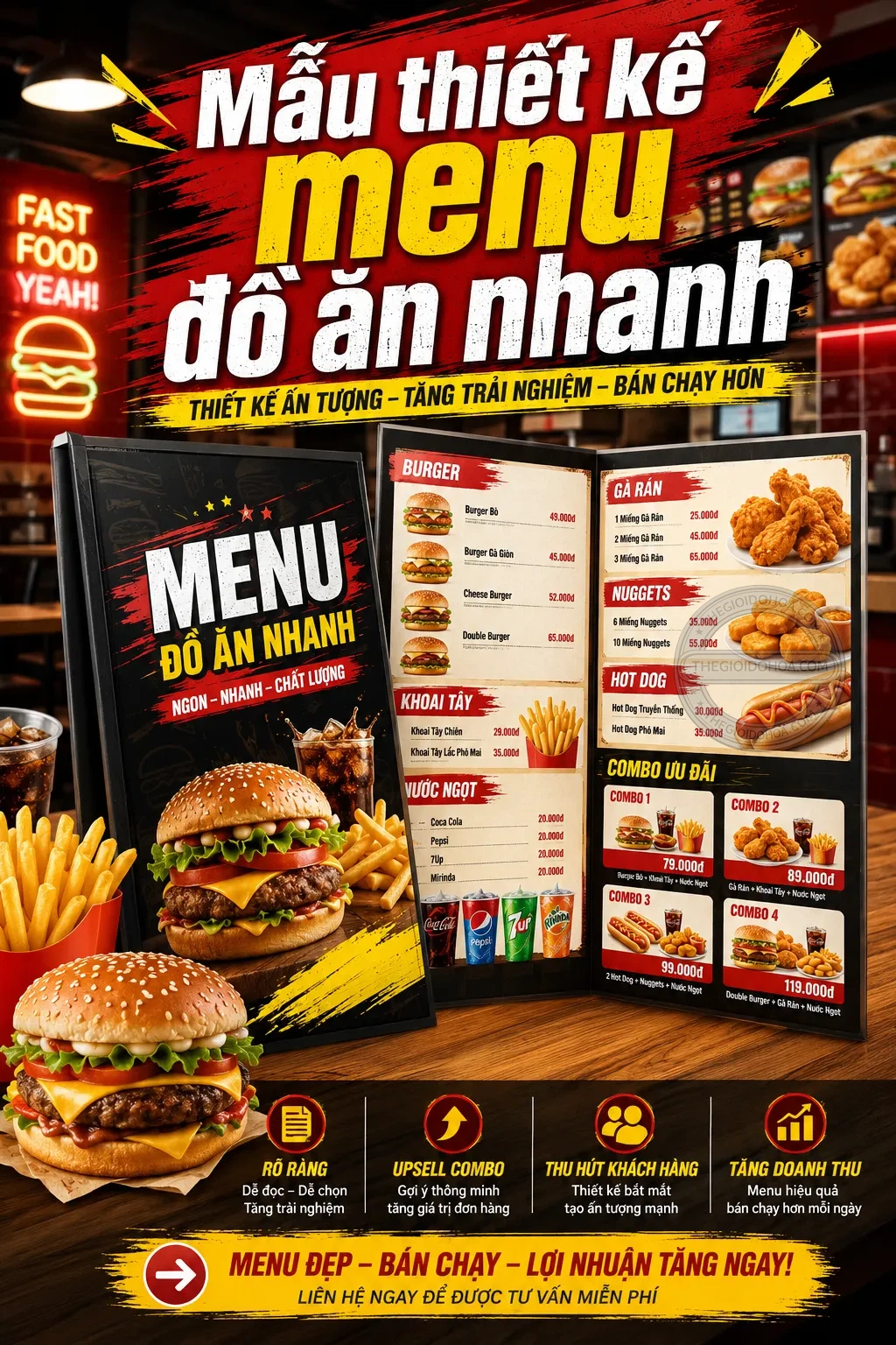 Mẫu thiet ke menu do an nhanh