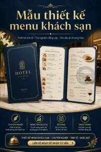 Mẫu thiet ke menu khach sản