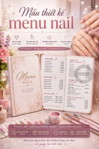 Mẫu thiet ke menu nail