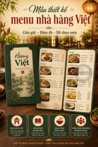 Mẫu thiet ke menu nha hang viet