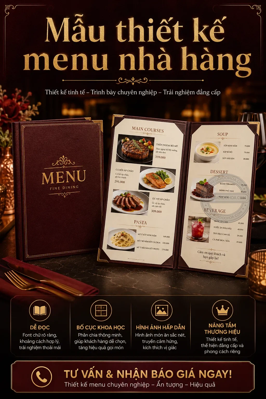 Mẫu thiet ke menu nha hang