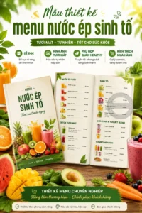 Mẫu thiet ke menu nuoc ep sinh to