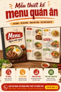 Mẫu thiet ke menu quan an
