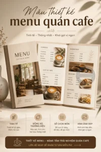 Mẫu thiet ke menu quan cafe