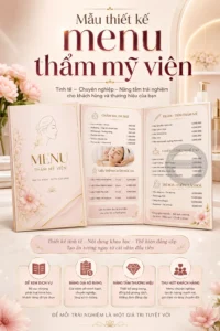 Mẫu thiet ke menu tham my vien