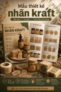 Mẫu thiet ke nhãn kraft