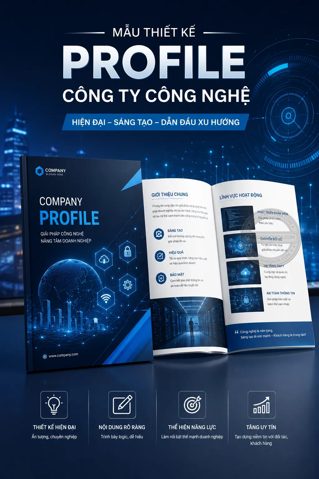 Mẫu thiet ke profile công ty công nghệ