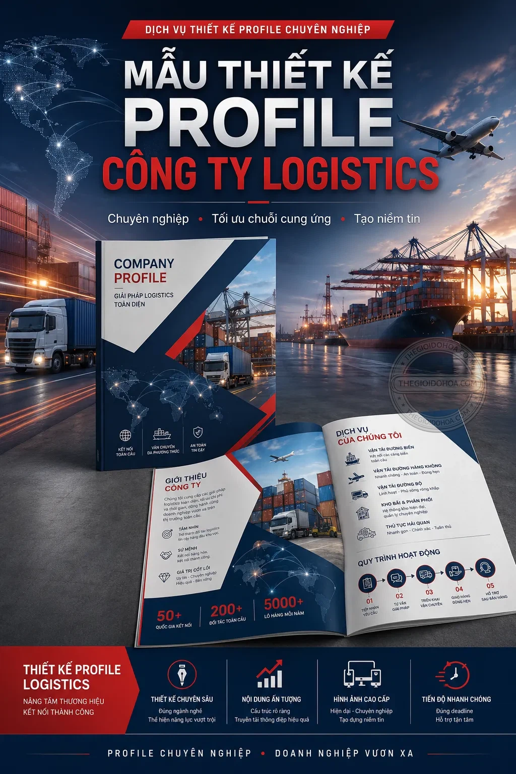 Mẫu thiet ke profile công ty logistics