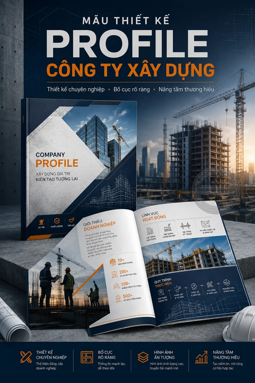 Mẫu thiet ke profile công ty xay dung