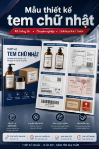 Mẫu thiet ke tem chu nhật
