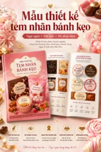 Mẫu thiet ke tem nhãn banh keo