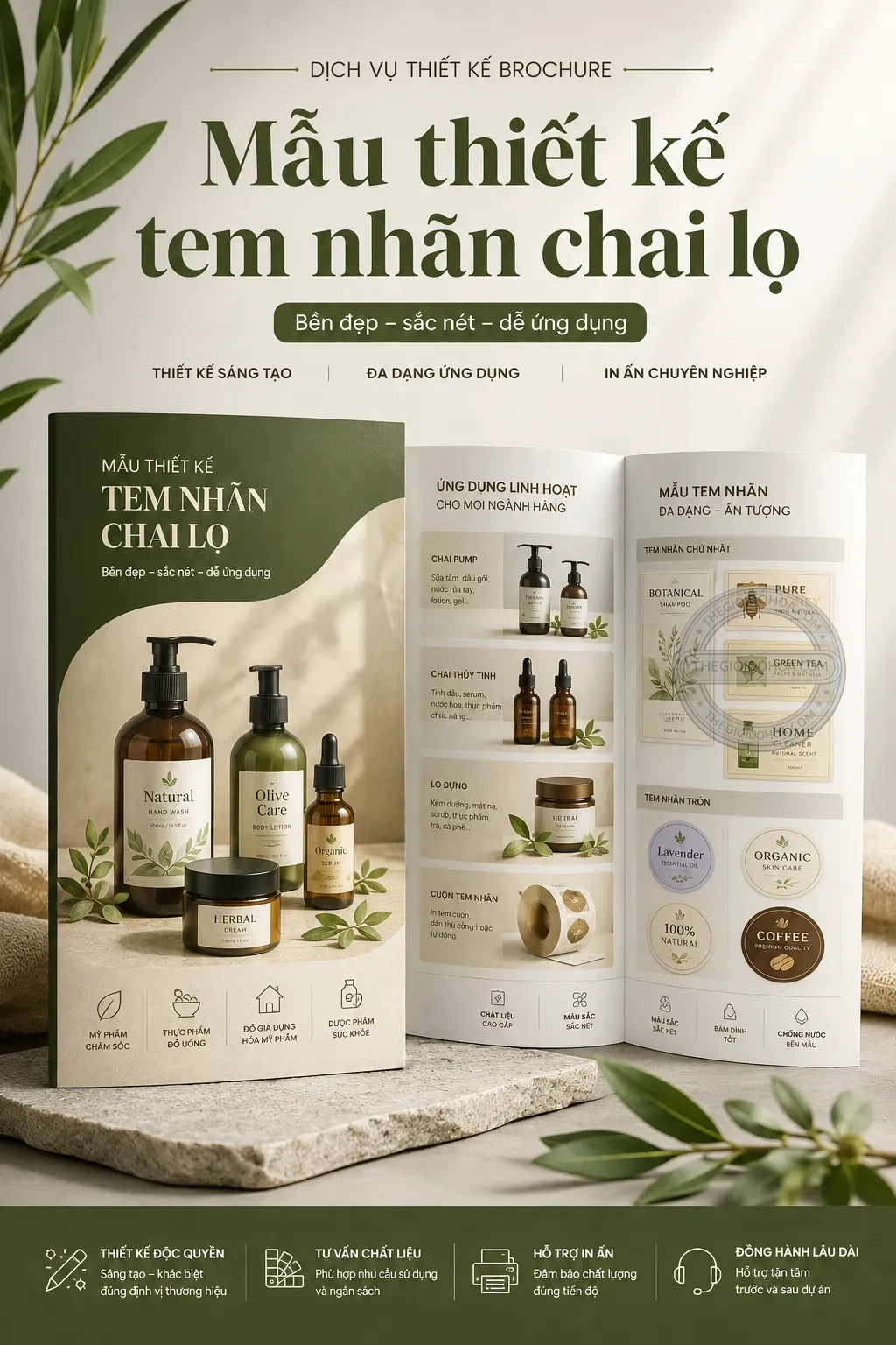 Mẫu thiet ke tem nhãn chai lo
