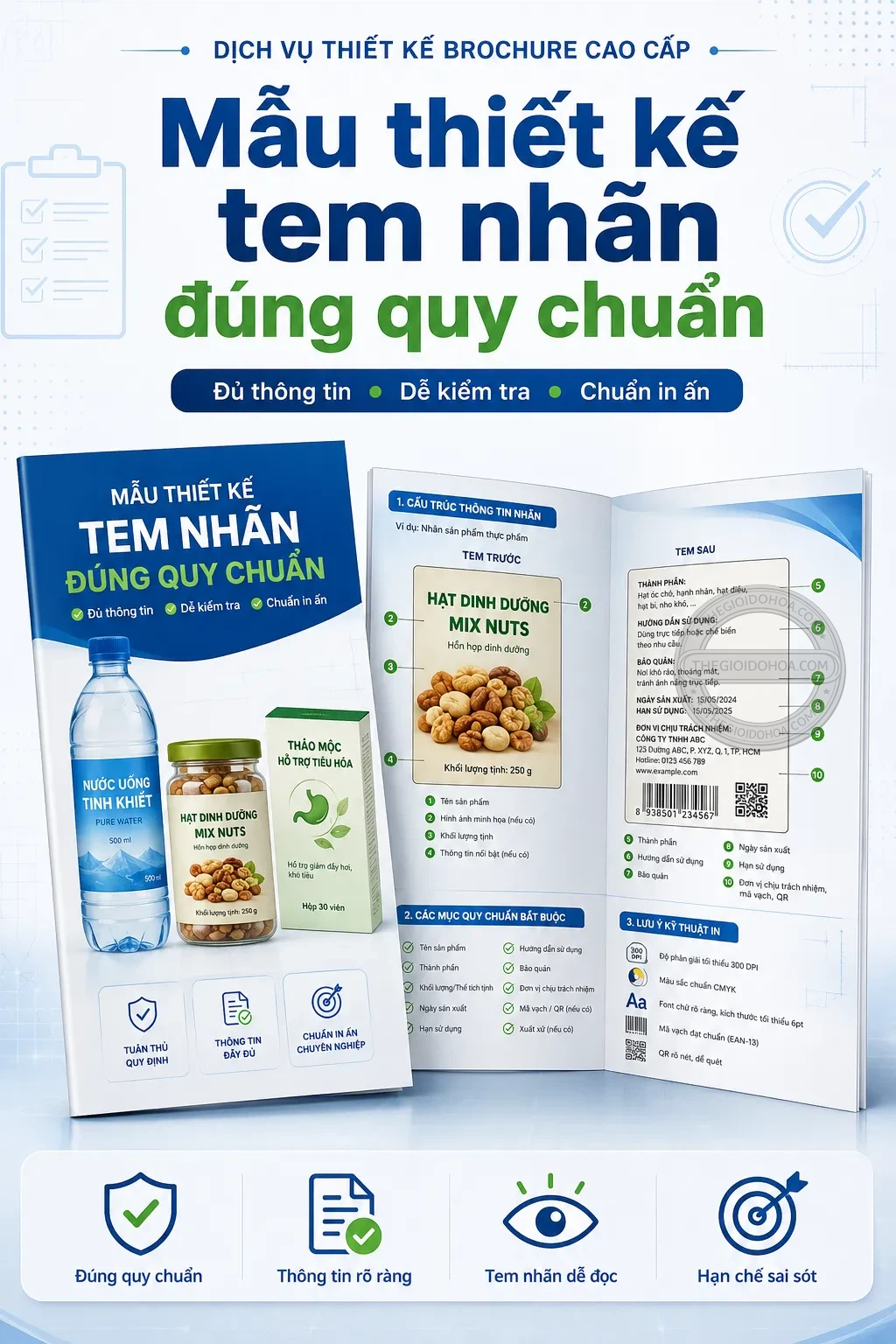 Mẫu thiet ke tem nhãn dung quy chuan