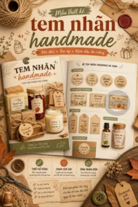 Mẫu thiet ke tem nhãn handmade