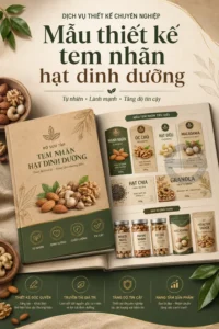 Mẫu thiet ke tem nhãn hat đình duong