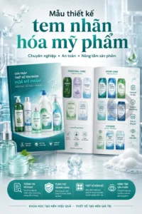Mẫu thiet ke tem nhãn hoa my phẩm