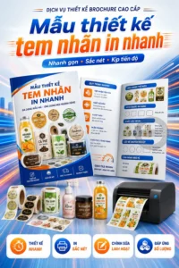 Mẫu thiet ke tem nhãn in nhanh