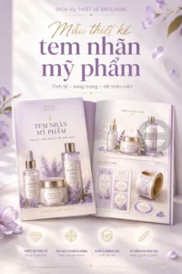 Mẫu thiet ke tem nhãn my phẩm