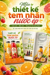 Mẫu thiet ke tem nhãn nuoc ep