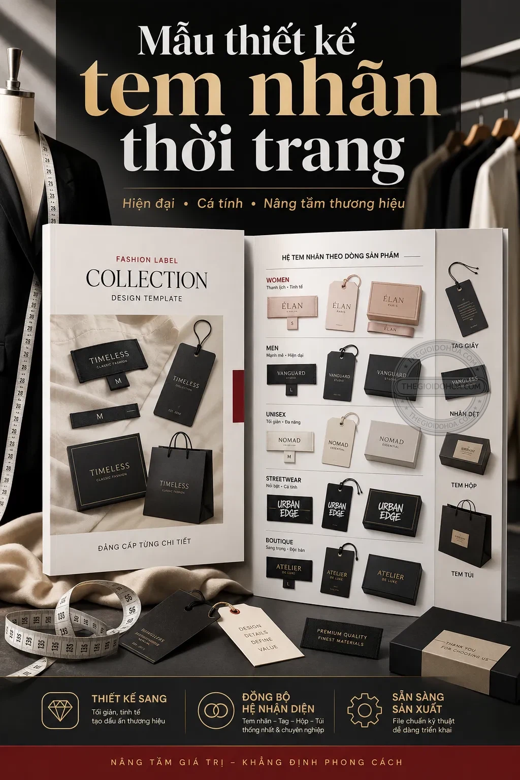 Mẫu thiet ke tem nhãn thoi trang