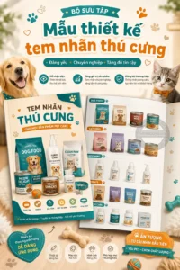 Mẫu thiet ke tem nhãn thu cung