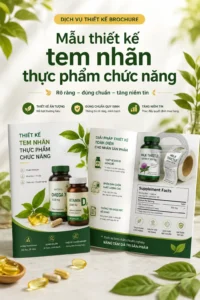 Mẫu thiet ke tem nhãn thuc phẩm chuc nang