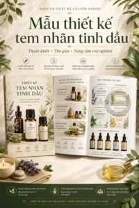 Mẫu thiet ke tem nhãn tinh dau