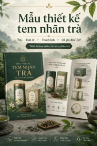 Mẫu thiet ke tem nhãn tra