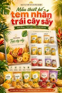 Mẫu thiet ke tem nhãn trai cay say