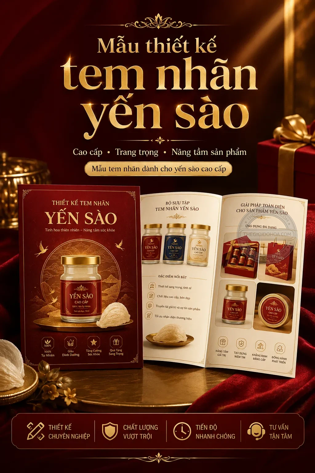 Mẫu thiet ke tem nhãn yen sao