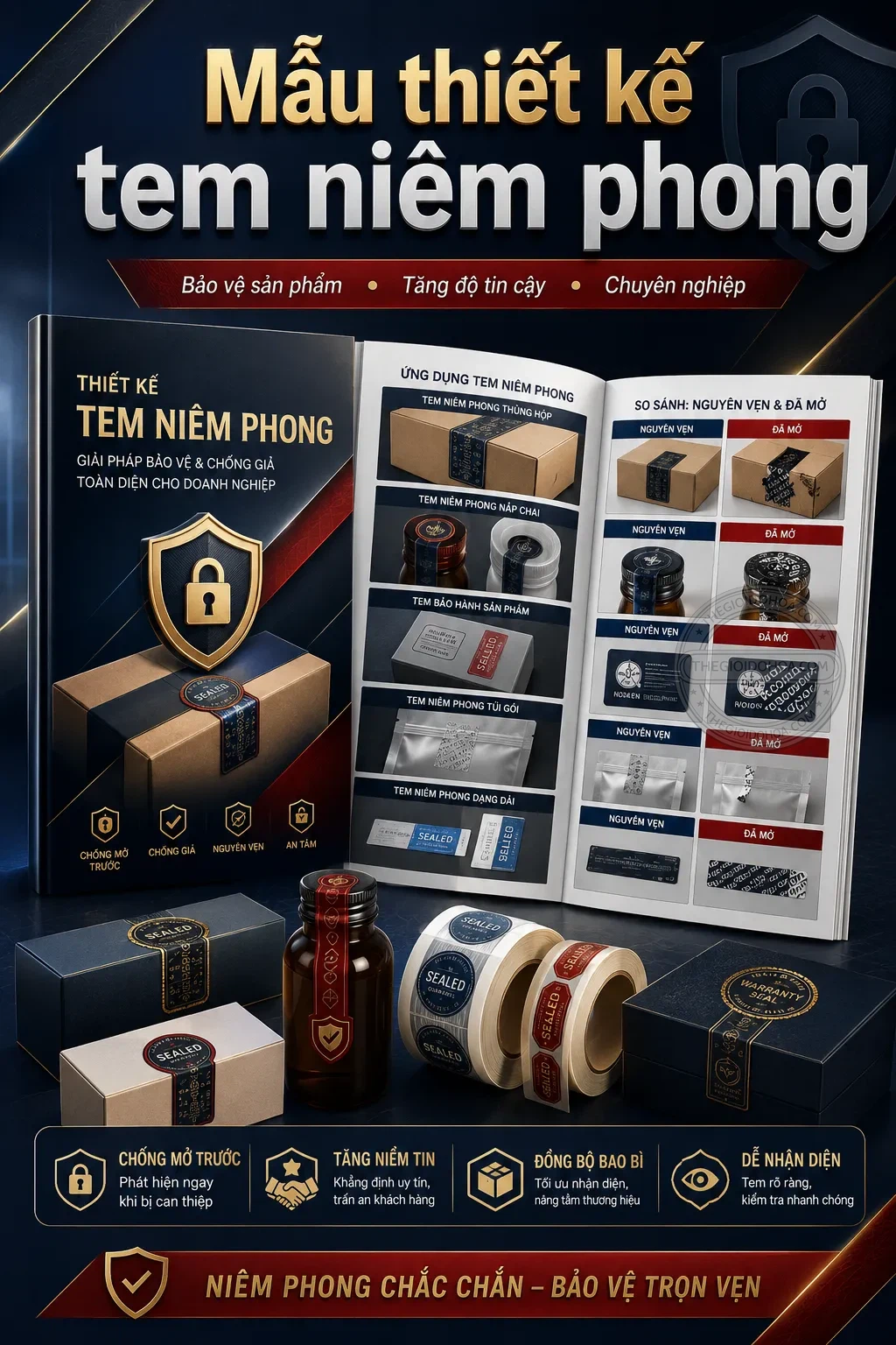 Mẫu thiet ke tem niem phong