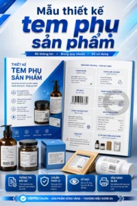 Mẫu thiet ke tem phu sản phẩm