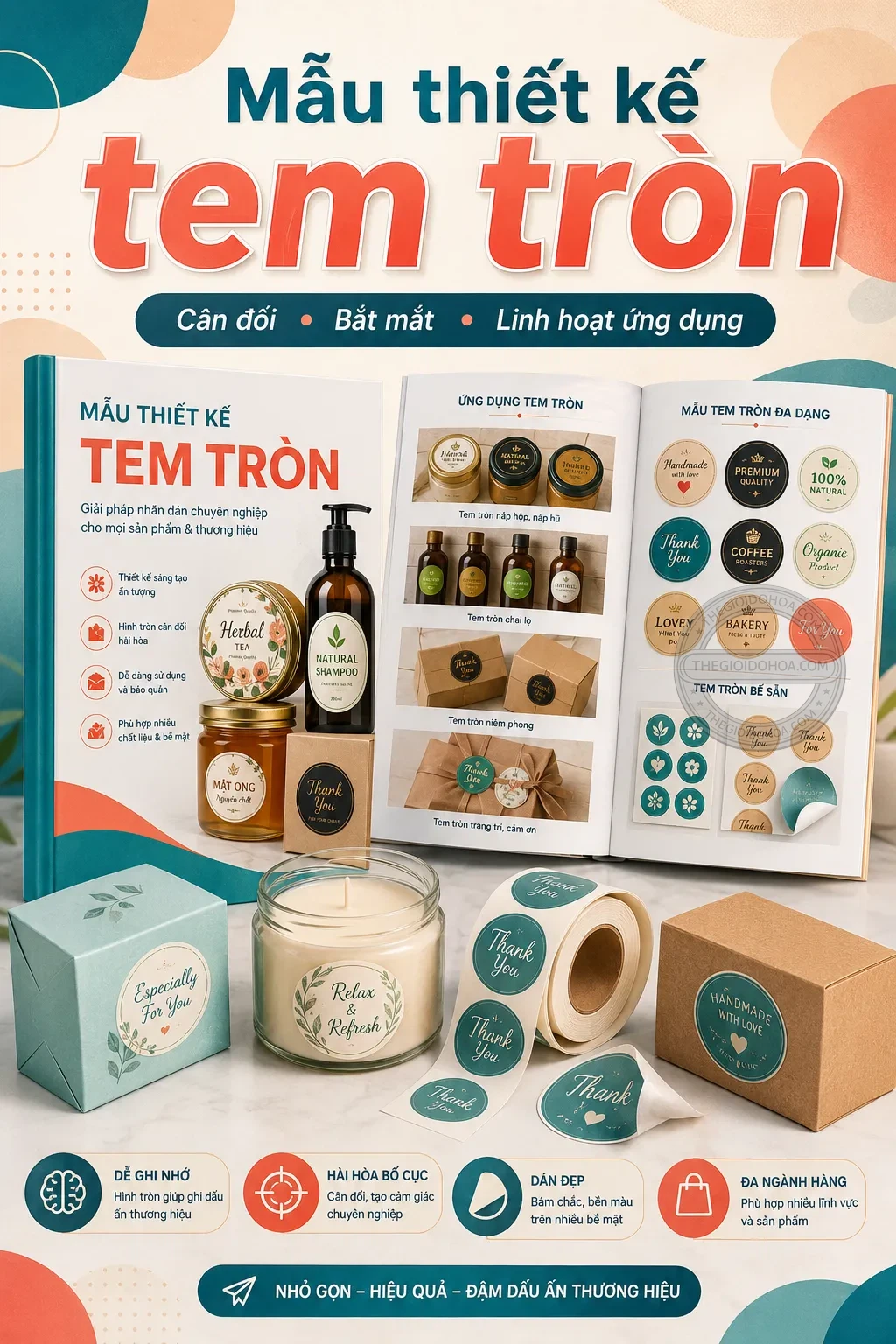 Mẫu thiet ke tem tron