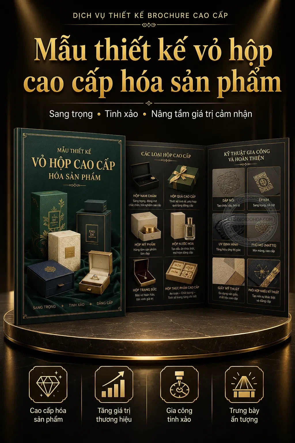 Mẫu thiet ke vo hop cao cặp hoa sản phẩm