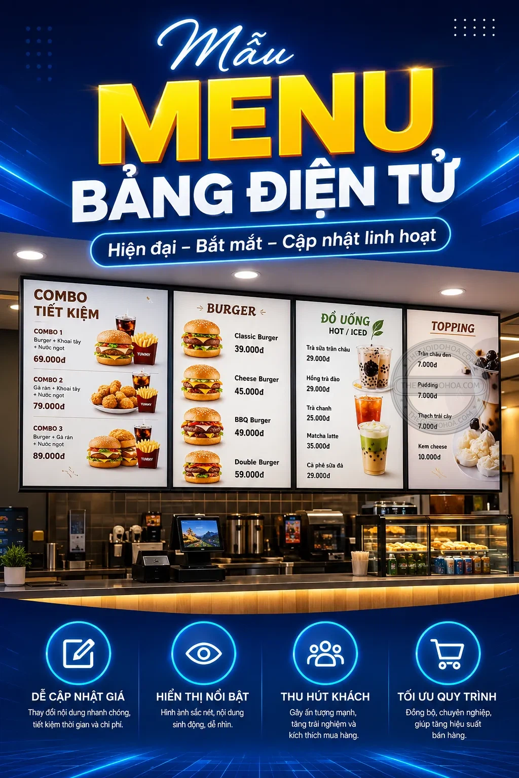 Menu bang diện tu