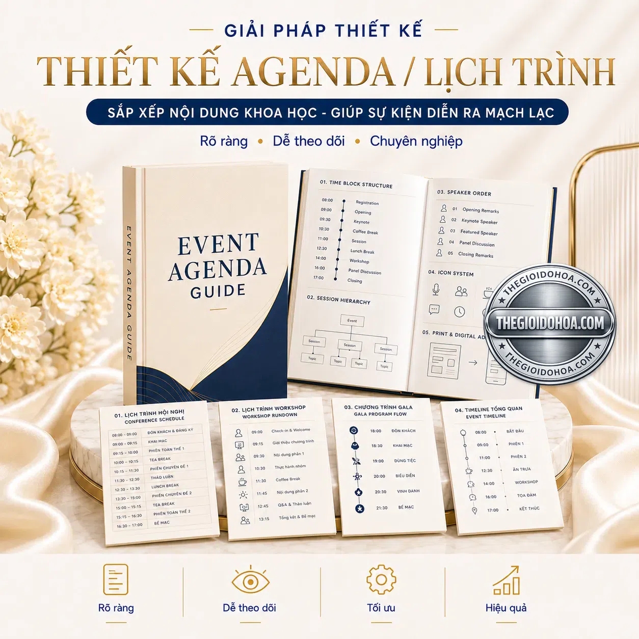 Thiết kế agenda lịch trình