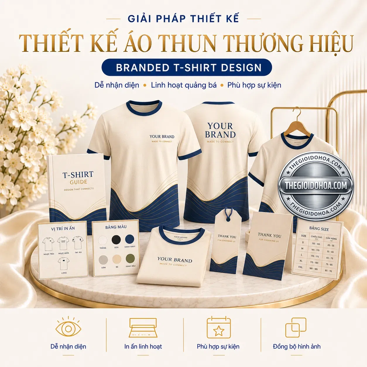 Thiết kế áo thun thường hiệu