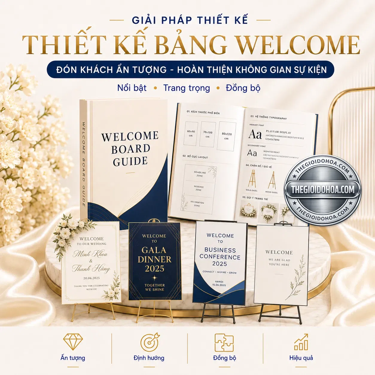 Thiết kế bảng welcome