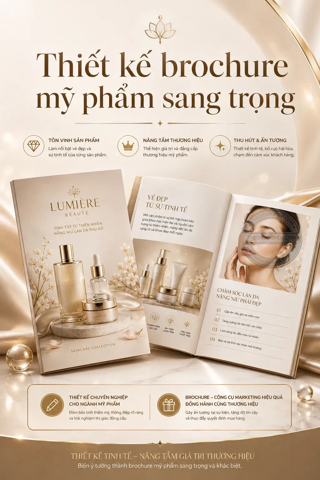 Thiet ke brochure my phẩm sang trong