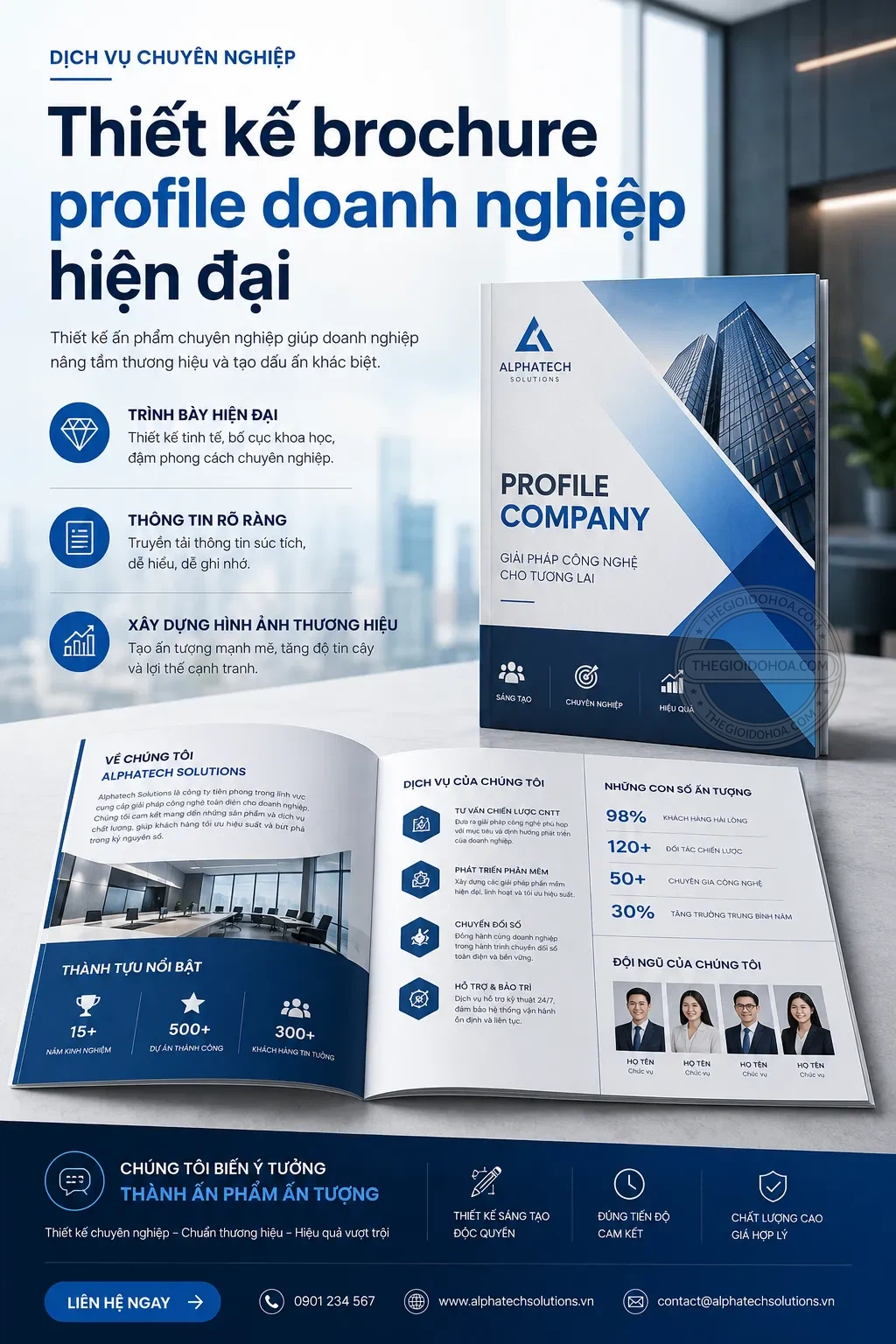 Thiet ke brochure profile doanh nghiệp hiện đại