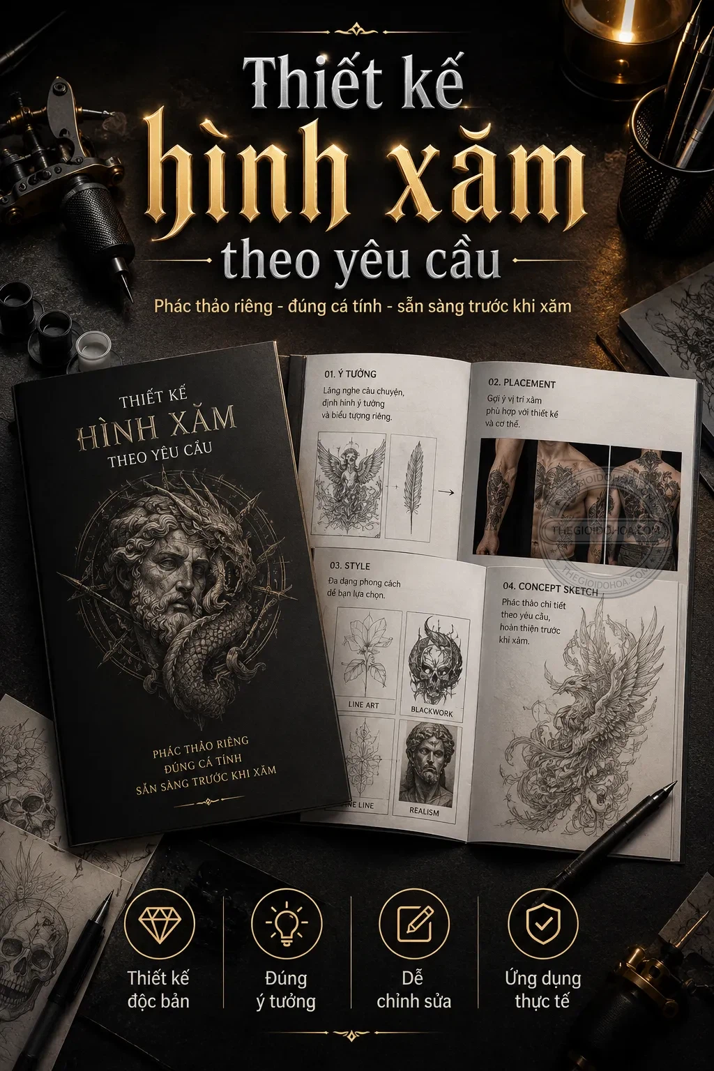 Thiet ke hình xăm theo yêu cầu