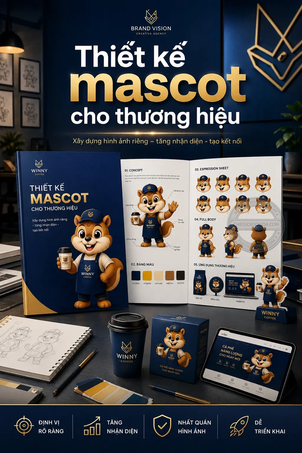 Thiet ke mascot cho thương hiệu