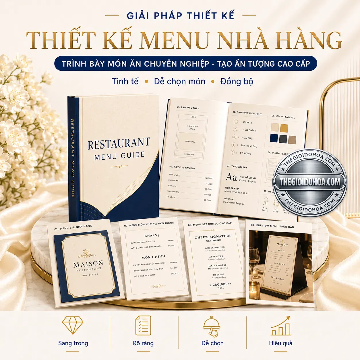 Thiết kế menu nhà hàng