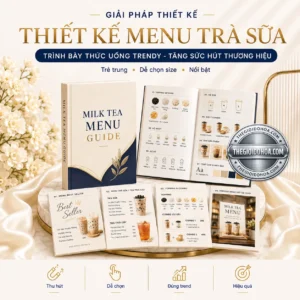 Thiết kế menu tra sua