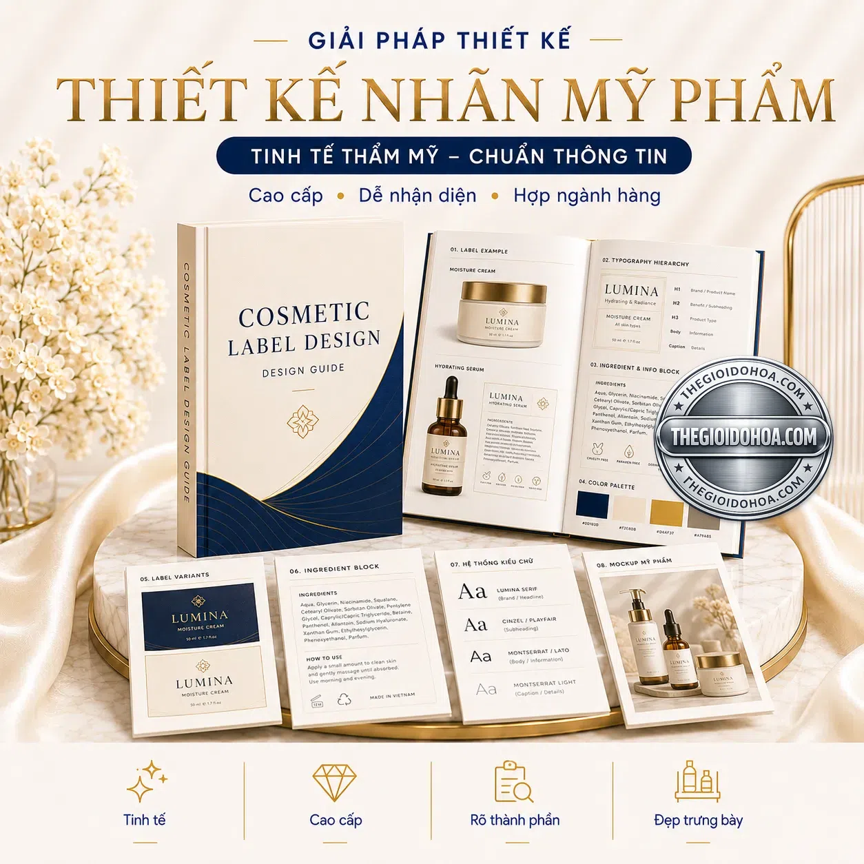Thiết kế nhãn mỹ phẩm
