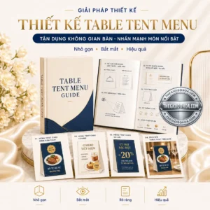 Thiết kế table tent menu