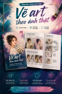 Vẽ art theo anh that